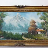 تابلو عکس نقاشی(کار دست)و همراه تابلو شیشه ای