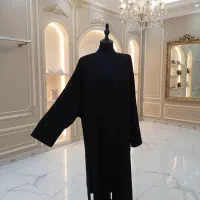 مانتو کیمونو مشکی شیک و خوش‌فرم