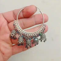 گوشواره‌‌نقره‌سیاجومکاهندی‌رنگ‌ثابت‌