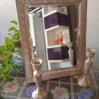 اینه شمعدان نقره
