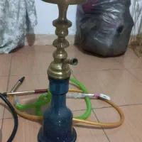 تنه قلیون با شیشه و شلنگ