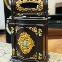 ست جای دستمال کاغذی و سطل زباله