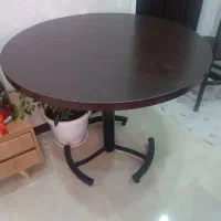 فروش میز دایره ای  چوبی