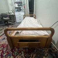 تخت تک نفره چوبی کشو دار