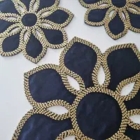 رومیزی مخمل طرح گل