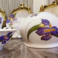 سرویس چینی باواریاآلمان غذاخوری۱۲نفرجهیزیه آنتیک