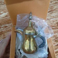 دله قهوه ساز  مهر خورده سوری اصلی دسته چرم