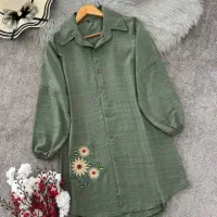 شومیز مانتو سه گل بابونه