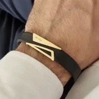 دستبند اسم طلا دستبند چرم طلا