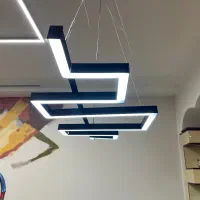 ساخت انواع لوستر با لاین نوری آویز