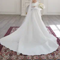 لباس عروس پرنسسی ساتن قیمت توافقی
