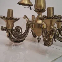 لوستر و دیوارکوب برنز قدیمی