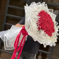 رز  ساقه عروس  مینیاتوری  دسته گل  باکس گل