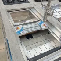 سینگ استیل دست‌ساز باکس گرانیت نانونشکن روکارتوکار