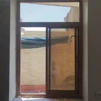 پنجره آلومینیوم رنگ چوب