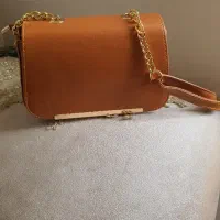 کیف عسلی چرم‌مصنوعی