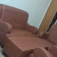 مبل چرم ست ۴ نفره استفاده نشده