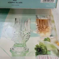 سرویس ماگ شیشه‌ای ژاپنی اصل Aderia Glass