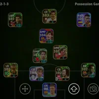 اکانت eFootball Mobile قوی ۵۵۰ بازیکن