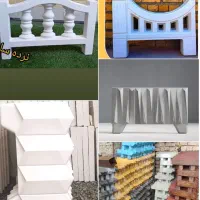 نرده دورباغچه نیمکت موزاییک باغ ویلا سیمان