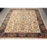 فرش عرش طرح بهار زمینه کرم