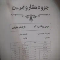 جزوه کار و تمرین ریاضی یازدهم یاس