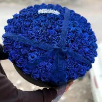 باکس گل روبانی و گل پروانه چراغ دار