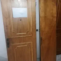 درب دو لت چوبی