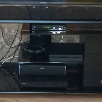 میز تلویزیون شیشه ای مشکی