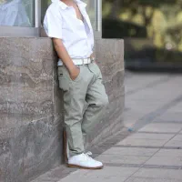 فروش عمده شلوار کتان بچگانه