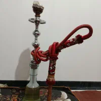 قلیان برنج نقره ای دوسیب