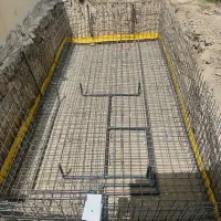 آرماتور بندی اسکلت فلزی  استخر