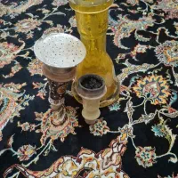 شیشه کریستال ب همراه دو تا سری