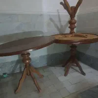 ۲ عدد میز گرد چوبی،مناسب کافه و منزل