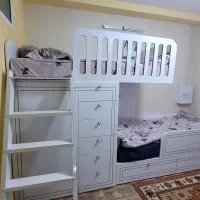 تخت دوطبقه تمام  mdf طرح پینترستی