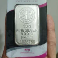 شمش نقره 50 گرمی