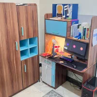 سرویس خواب جوان تکنفره برند ارژنگ ( میز کمد تخت)
