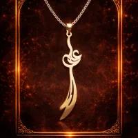 گردنبند علی طرح ذلفقار