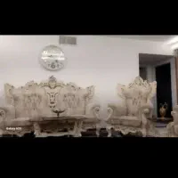 مبل کاره منبت به همراه جلو مبلی و عسلی