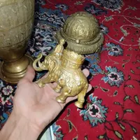 سه تیکه فیل گلدون اجیل خوری|کلکسیون اشیاء عتیقه|مشهد, توس|دیوار