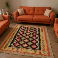گلیم دستباف اعلا دکوراتیو (فرش،کادو)