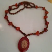 گردنبند سنگ وسط عقیق مرغوب