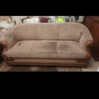 کاناپه ۳نفره چوب گردو