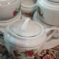 ۶عدد قندان گل سرخ