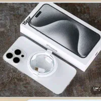 آیفن 15pro سفید 2 سیم آک کارتن پلمپ