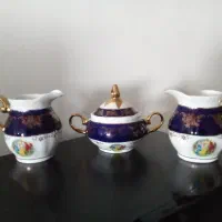 قندان و شکر ریز کوبالت لاجوردی