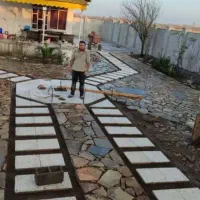سنگ مالون کوهی آبنما آبشار برکه محوطه لاشه واش