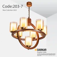 لوستر چوبی مدل رومن