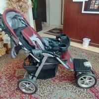 کالسکه سه چرخ بدنه آلومینیوم دارای سیستم تعلیق