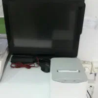 صندوق فروشگاهی همراه با پرینتر و موس در حد نو